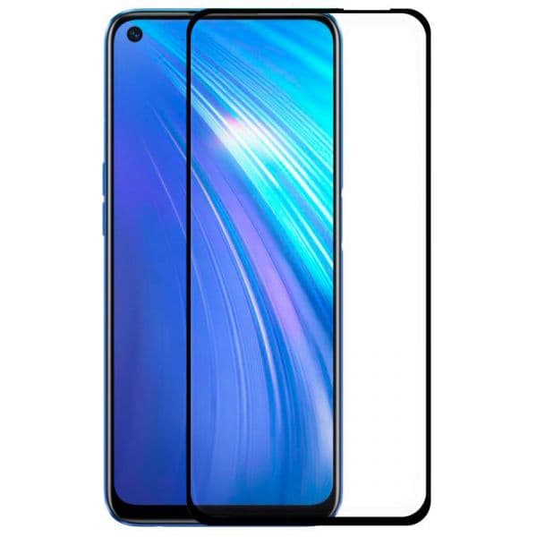 Película de Vidro Temperado Realme 6 Fullscreen Preta