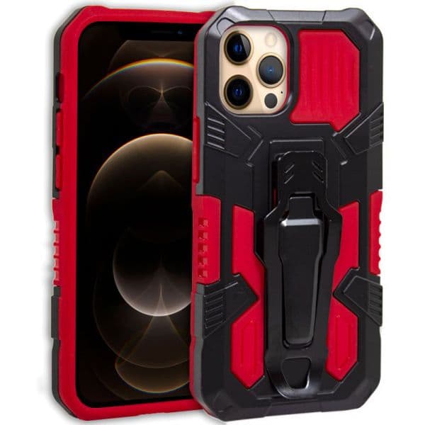 Capa iPhone 12 Pro Max Hard Clip Vermelho - iPhone 12 Pro Max - OKPT15213