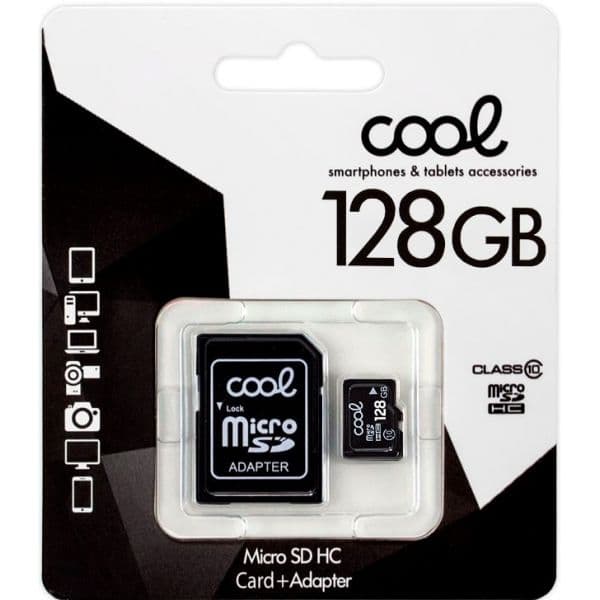 Cool Accessórios 128GB Micro SDHC Classe 10 + Adaptador