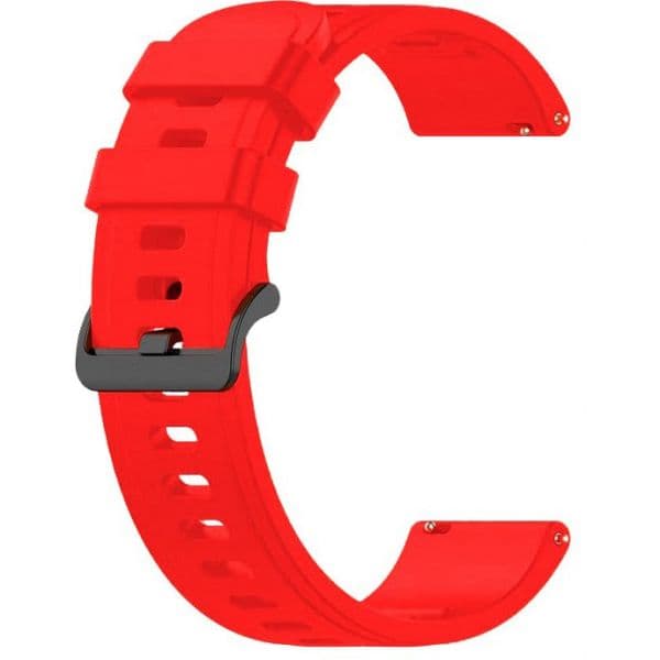 Pulseira Universal 22mm Amazfit GTR / Stratos / Huawei / Samsung / Bristol Goma Red