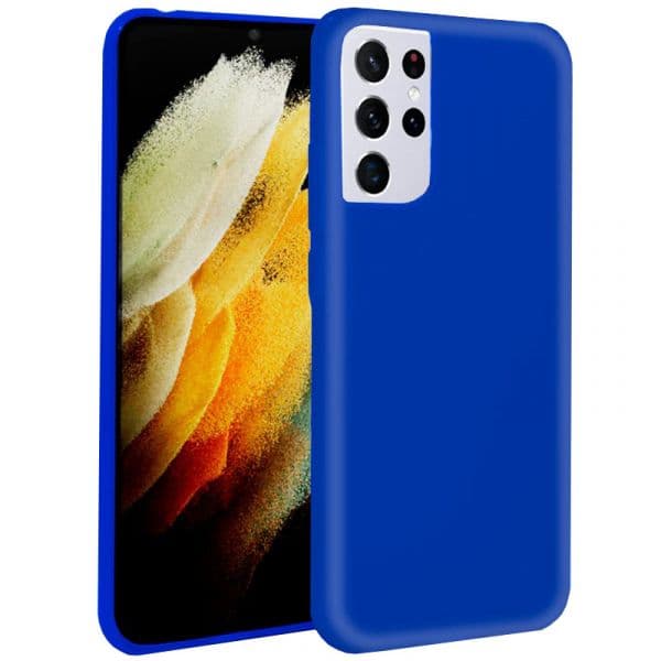 Cool Accesorios Capa Silicone para Samsung Galaxy S21 Ultra Blue