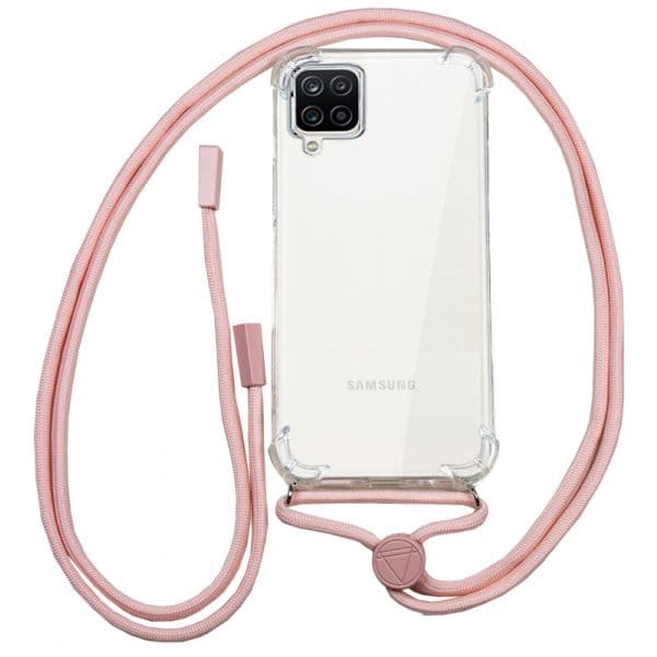 Cool Accesorios Capa para Samsung Galaxy A12 com Cordão Pink