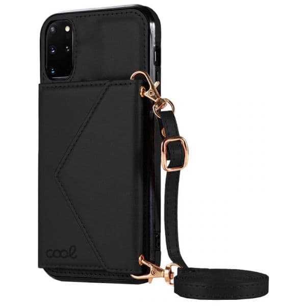 Capa Para Samsung G985 Galaxy S20 Plus Pingente Wallet Black