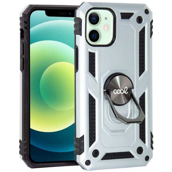 Cool Accesorios Capa Prateada P/ iphone 12 / 12 Pro C/ Anilha - C53059