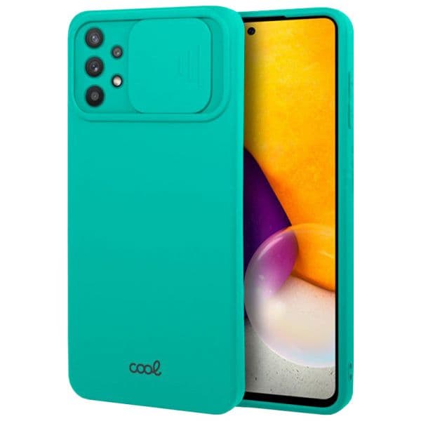 Cool Accesorios Capa con Protección de Cámara Mint para Samsung Galaxy A72