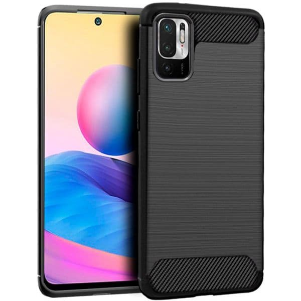 Cool Accesorios Capa para Xiaomi Redmi Note 10 5G / Pocophone M3 Pro 5G Carbon Preto