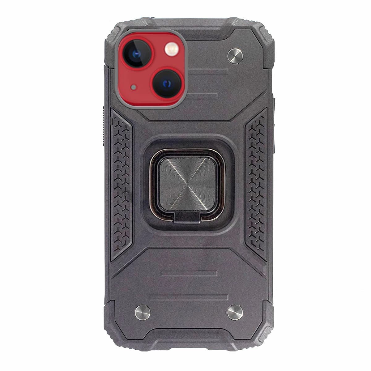 Capa Silicone Ring Armor iPhone 13 Preta