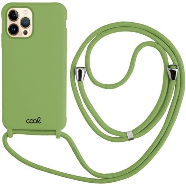 Cool Accesorios Capa para iPhone 13 Pro Max com Cordão Liso Green C59143