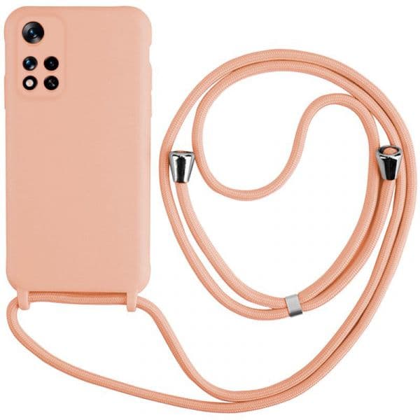 Cool Accesorios Capa para Xiaomi Redmi Note 11 Pro Plus 5G Cord Plain Pink