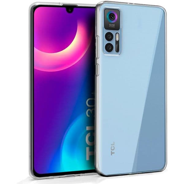 Cool Accesorios Capa de silicone para TCL 30 Plus / 30 / 30 5G (transparente)