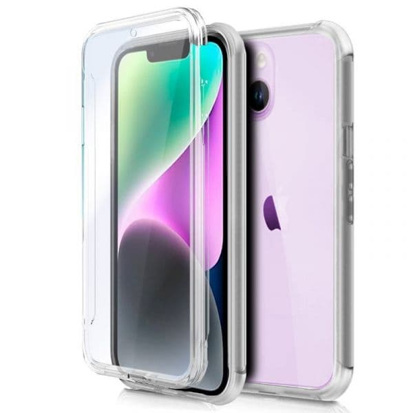 Capa Silicone 3d Para Iphone 14 (transparente Frontal + Traseira) Iphone 14
