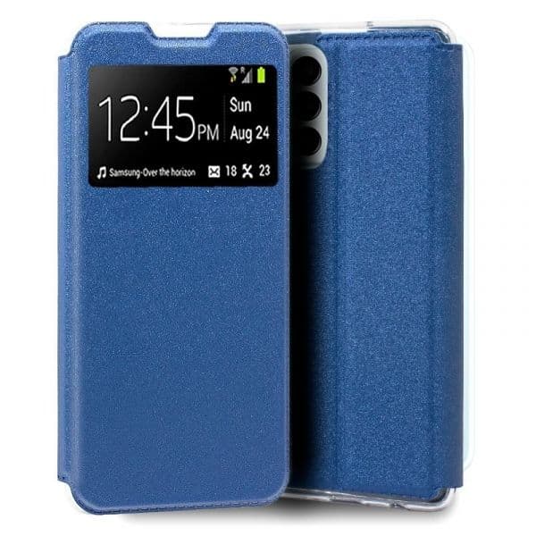 Capa Flip Cover Para Samsung M135 Galaxy M13 / A23 5g Liso Azul Galaxy M13 | A23 5g