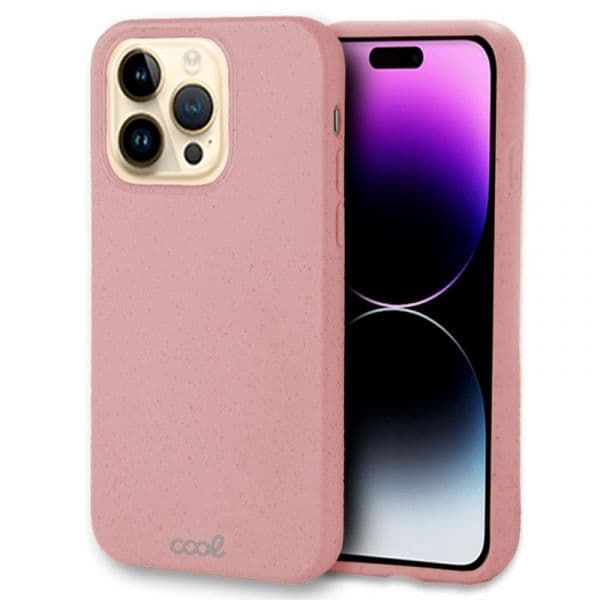 Cool Acessorios Capa Eco Biodegradável para iPhone 14 Pro Max Pink