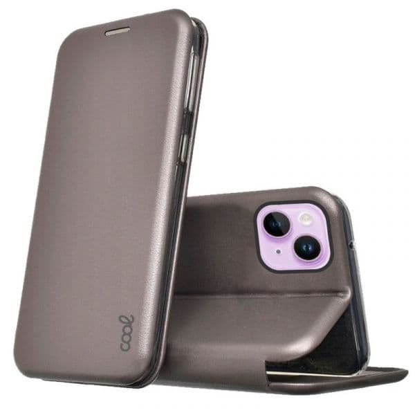 Capa Flip Cover Para Iphone 14 Elegance Prateada Iphone 14