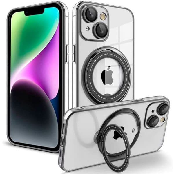 Cool Acessorios Capa Magnética Ring para iPhone 14 Black