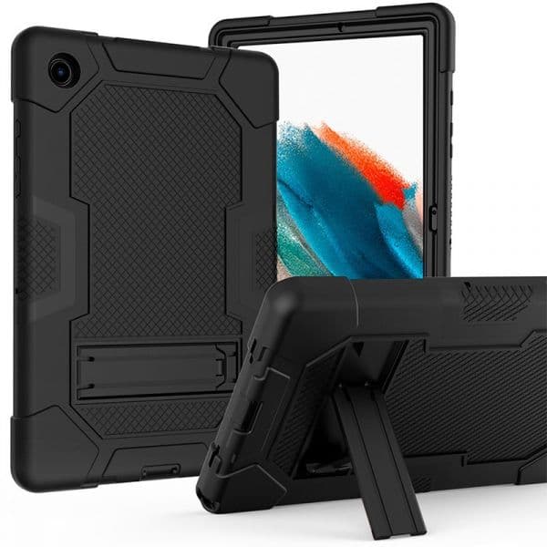 Capa rígida preta para Samsung Galaxy Tab A8 X200 X205