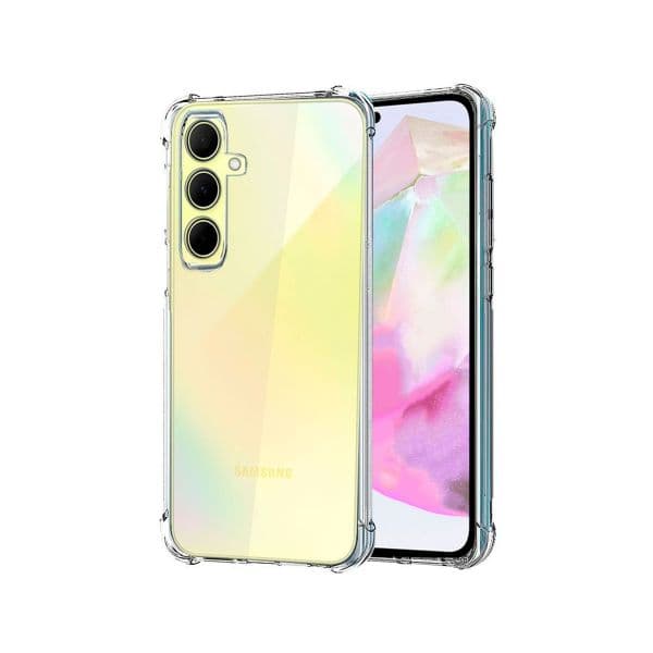 Capa Silicone Reforçado para Samsung Galaxy A35 5G Clear
