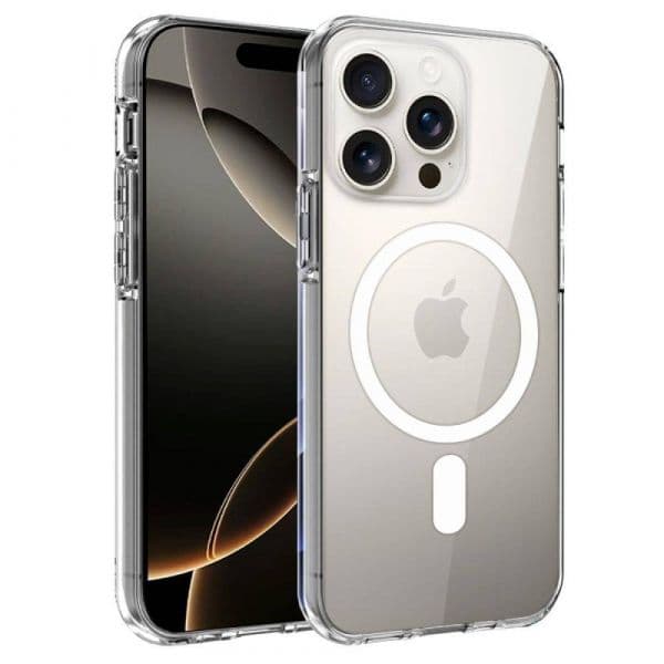 Cool Acessorios Capa Magnética Transparente para iPhone 16 Pro Clear