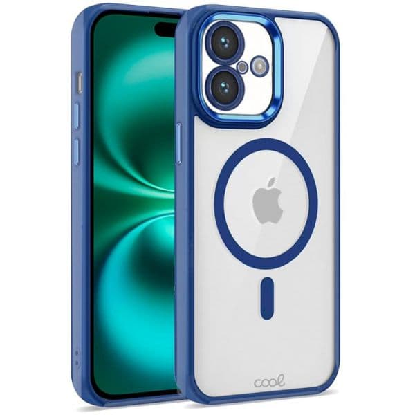 Cool Acessorios Capa Magnética para iPhone 16 Plus Borda Navy