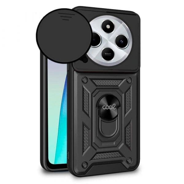Cool Acessorios Capa Hard Ring para Xiaomi Redmi 14C Black