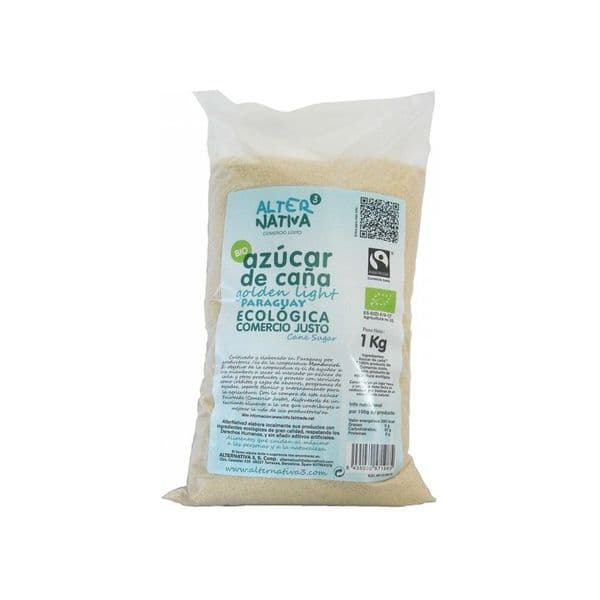 Alternativa3 Açúcar de Cana Light Dourado Orgânico Paraguai 1kg