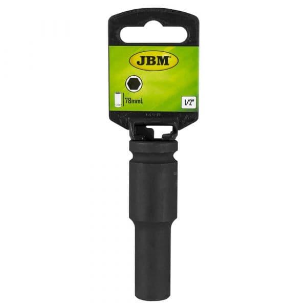 JBM Chave de Impacto Hexagonais Longas 1/2" (10-27mm) 19mm