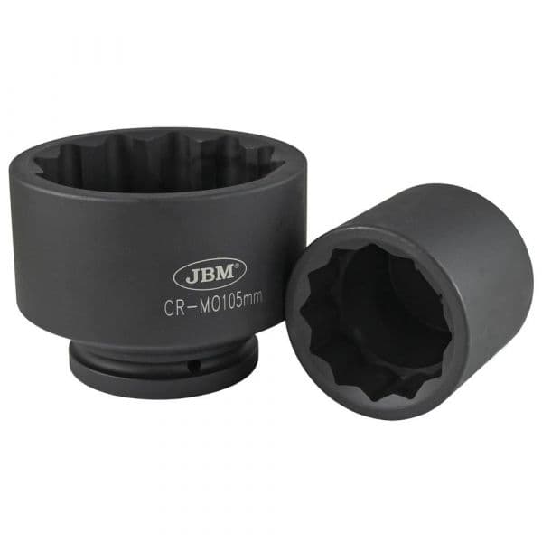 Jbm 1´´ 105 Mm Impact Socket 12 Points Prateado