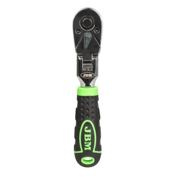 Jbm 1/2´´ 175 Mm Short Hinged 72-teeth Ratchet Prateado