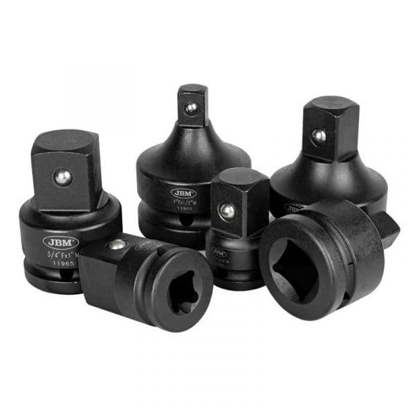 Jbm Conjunto de Pontas Set Of 6 Impact Adapters Prateado