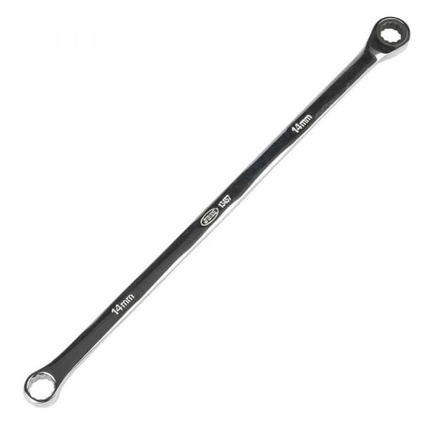 Jbm Set Of 7 Extra Long Ratchet Wrenches Prateado