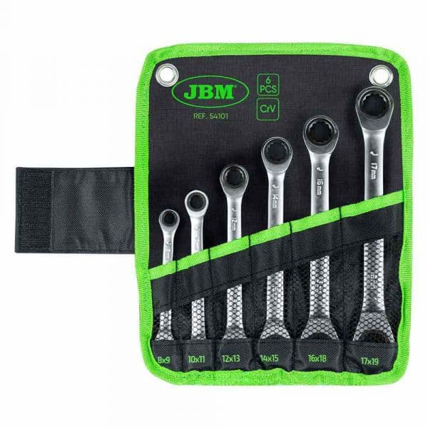 Jbm Set Of 6 Ratchet Wrenches Verde