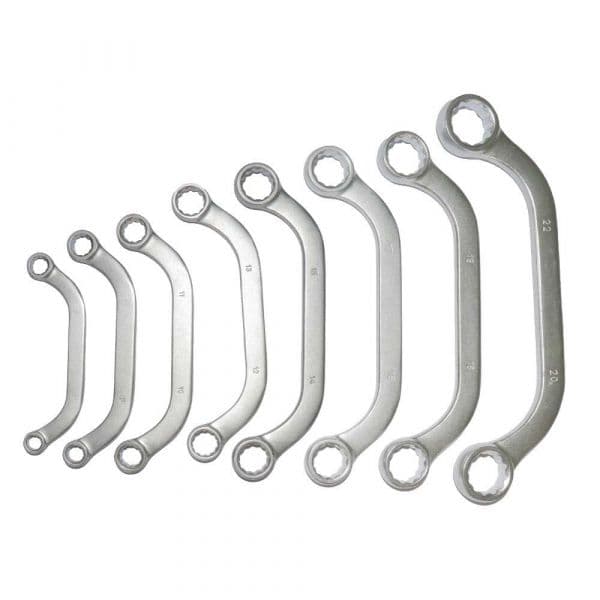 Jbm Set Of 8 ´´c´´ Type Keys Round Head 12 Edges Prateado