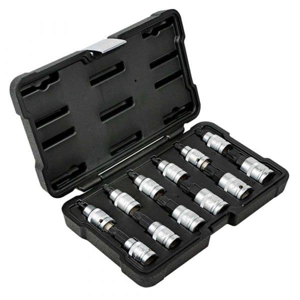 Jbm 1/2´´ Set Of Of Tip 12 Edges 12 Pieces Prateado