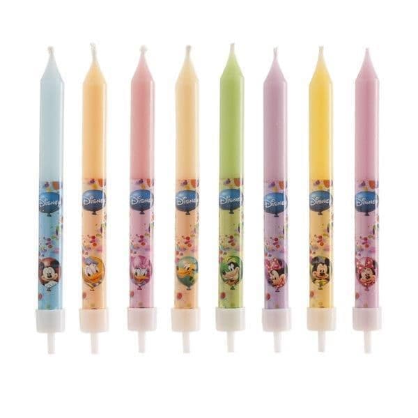 8 Velas Mickey, Minnie e Amigos 9cm