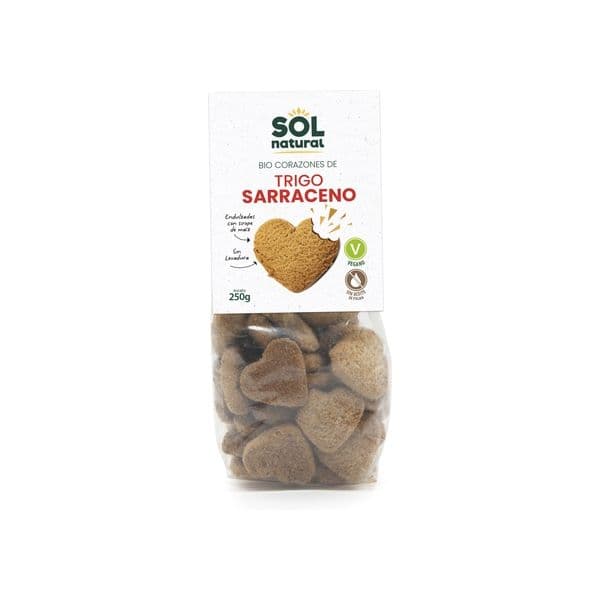 Sol Natural Corações de Trigo Sarraceno Bio 250g