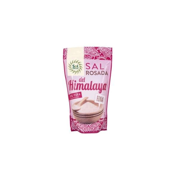 Sol Natural Sal Rosa dos Himalaias Fino em Saco 1kg
