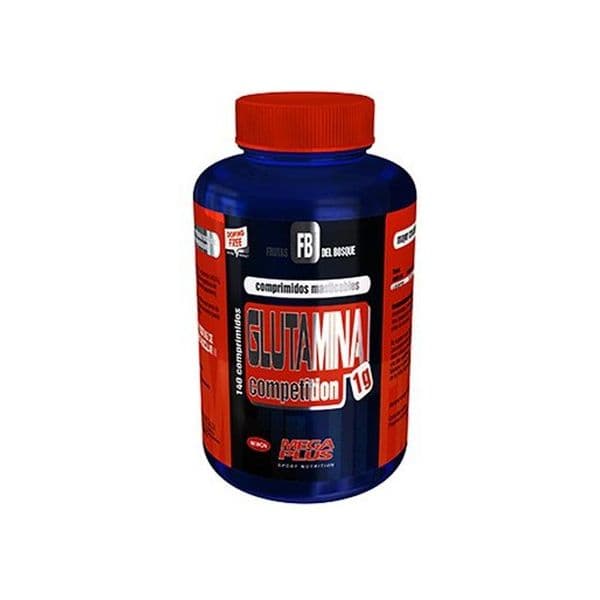 Mega Plus Glutamina Competition para Mastigar (sabor Frutos Silvestres) 140 Comprimidos