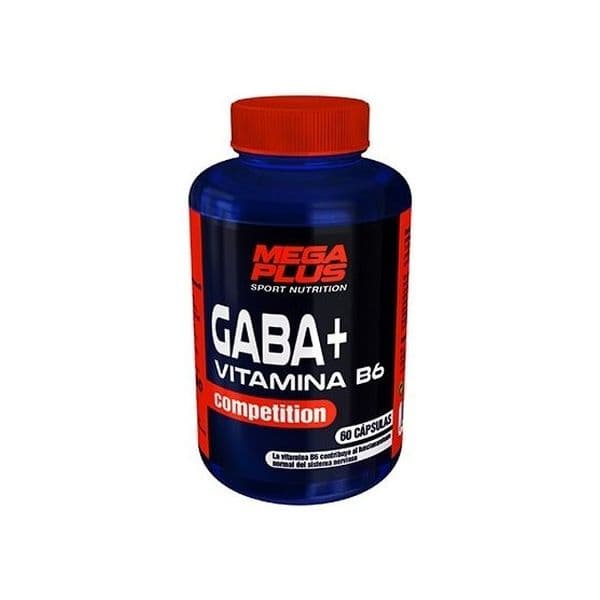 Mega Plus Gaba + Competição de Vitamina B6 60 Cápsulas de 745mg