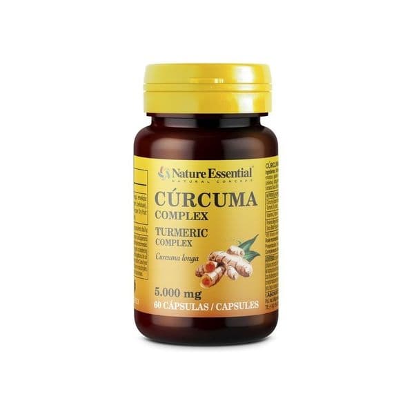 Nature Essential Complexo de Cúrcuma com Vitamina C e Pimenta 5000 mg 60 Cápsulas