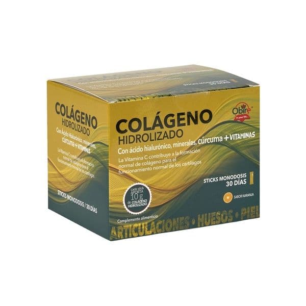 Obire Colagénio Hidrolisado Laranja 10g 30 Sticks