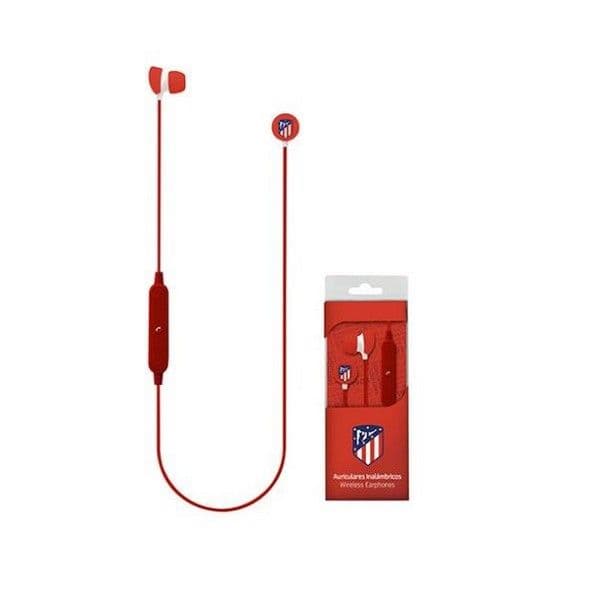 Auriculares Stereo Bluetooth Esportivos Universal Oficial Futebol Atlético de Madrid