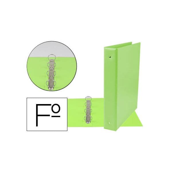 Liderpapel Pasta 4 Aneis 40mm Redondos Plástico Folio Cor V - CH25