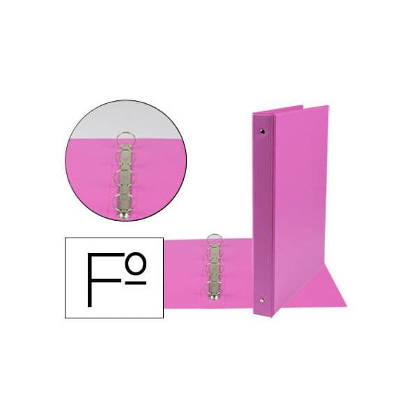 Liderpapel Pasta 4 Aneis 25mm Redondos Plástico Folio Cor Fls - CA81