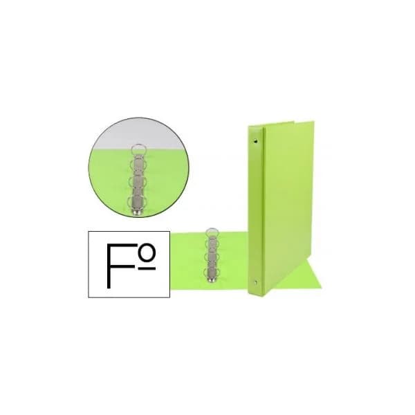 Liderpapel Pasta 4 Aneis 25mm Redondos Plástico Folio Cor V - CA82