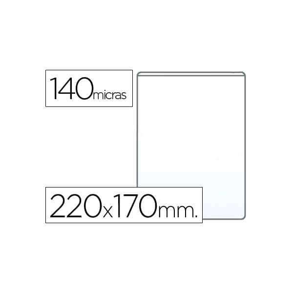 Q-Connect 100 un. Bolsas PVC Porta Carnet 4 140mc Clear - KF15079