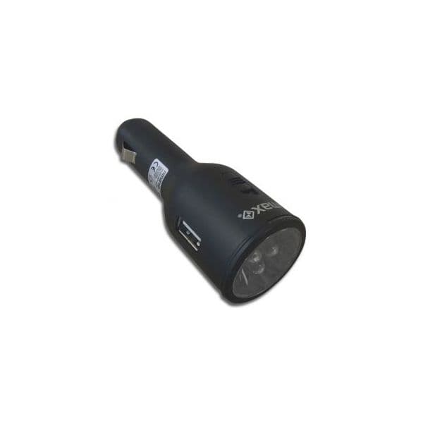 Carregador Isqueiro a USB com Lanterna LED