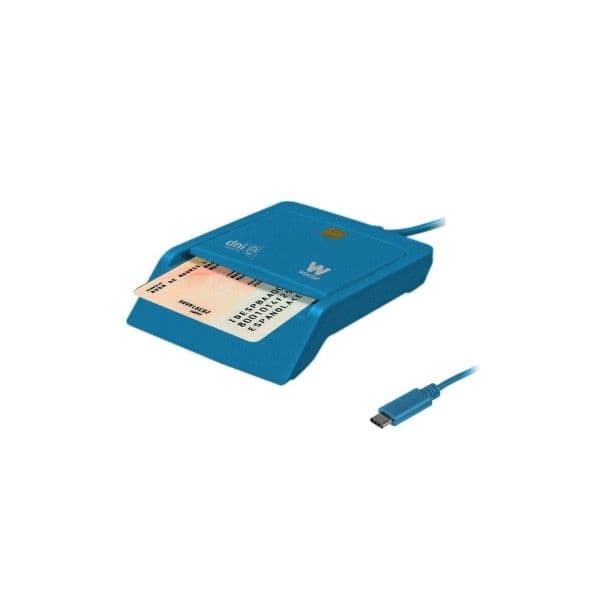 Woxter PE26-197 Leitor de Cartões e DNI/ID USB 2.0 Azul