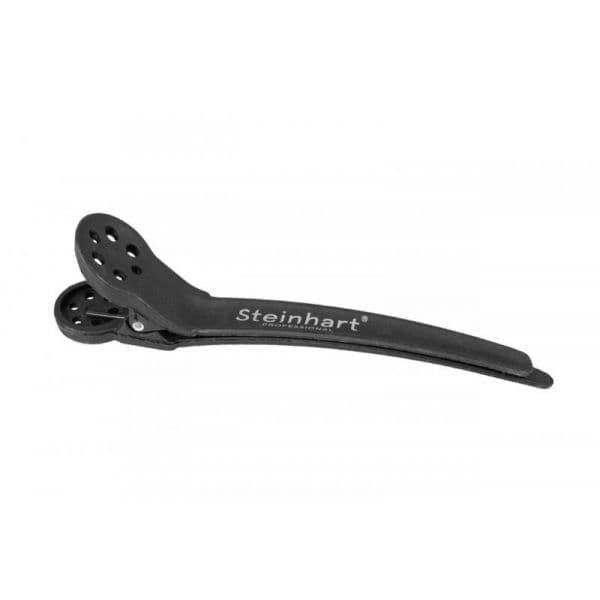 Steinhart Pinça Cabelo Carbono Preta Curta 6 Unidades