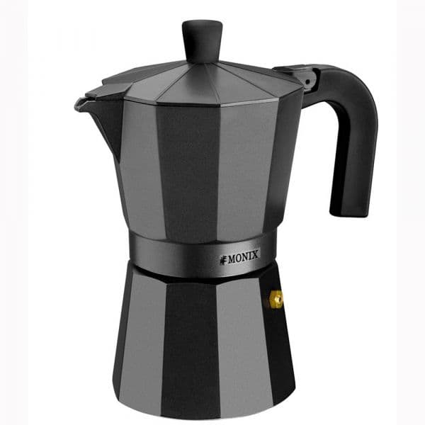 Monix Vitro Noir Cafeteira Italiana de Alumínio