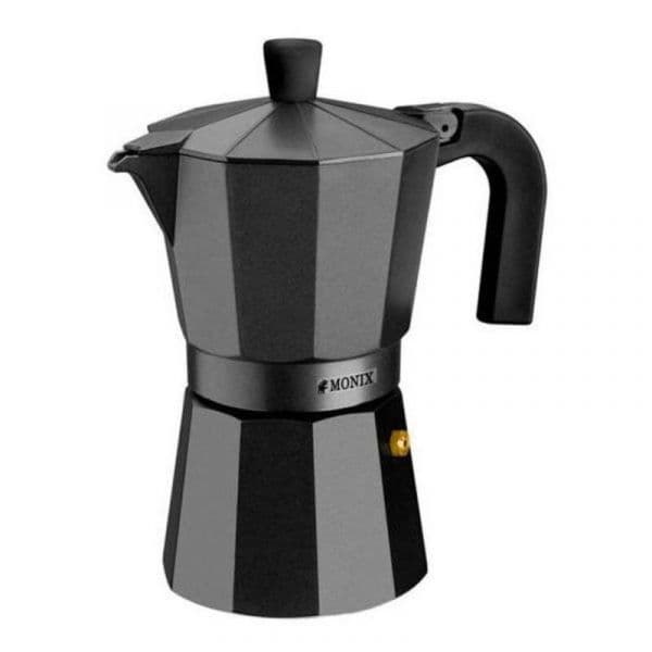 Monix Vitro Noir Cafeteira Italiana de Alumínio Capacidade 9 Xícaras